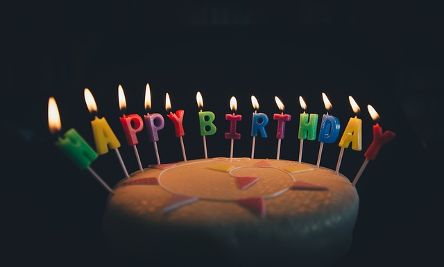 Birthday cake for celebration in Dutch